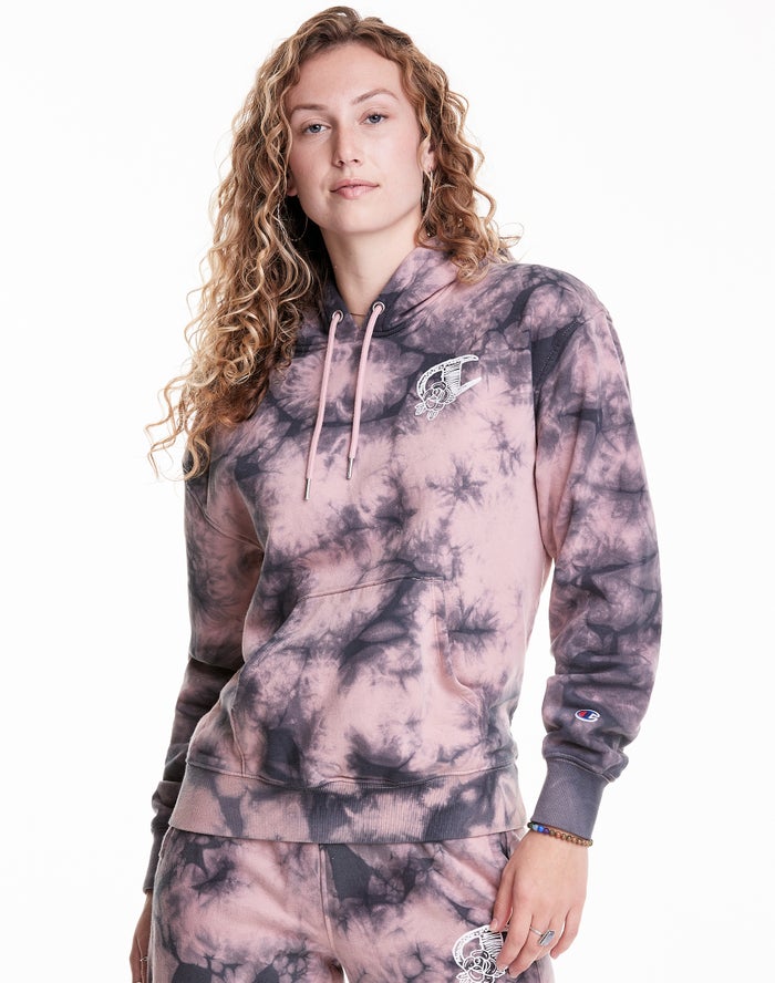 Sudadera Con Capucha Champion Mujer - Galaxy Dye ( Rosas/Negras ) 3064285-UX